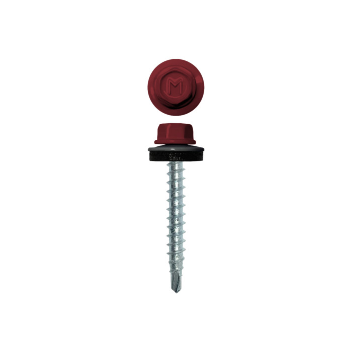 Саморез кровельный Daxmer 4,8х29 RAL 3003 (250) сверло №1