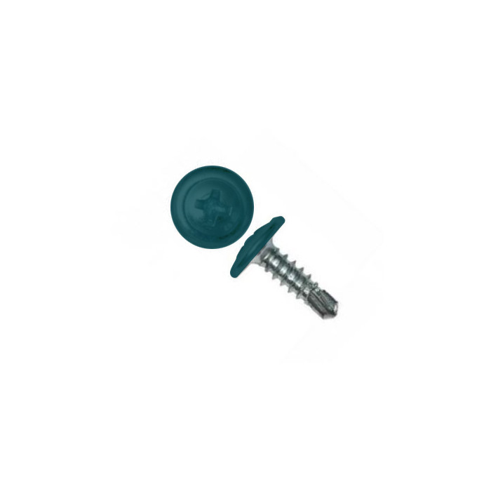 Саморез ПШС 4,2х16 (1000шт) шлиц PH2 RAL 5020