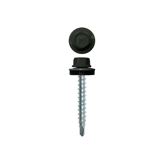 Саморез кровельный Daxmer 4,8х29 RAL 6020 (250) сверло №1