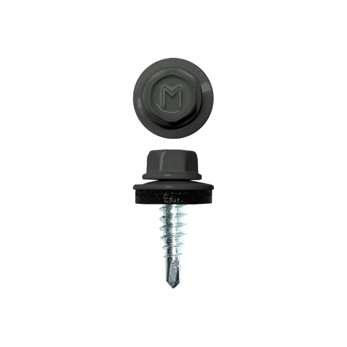 Саморез по металлу Daxmer 4,8х19 (250шт) сверло №2 RAL 7010