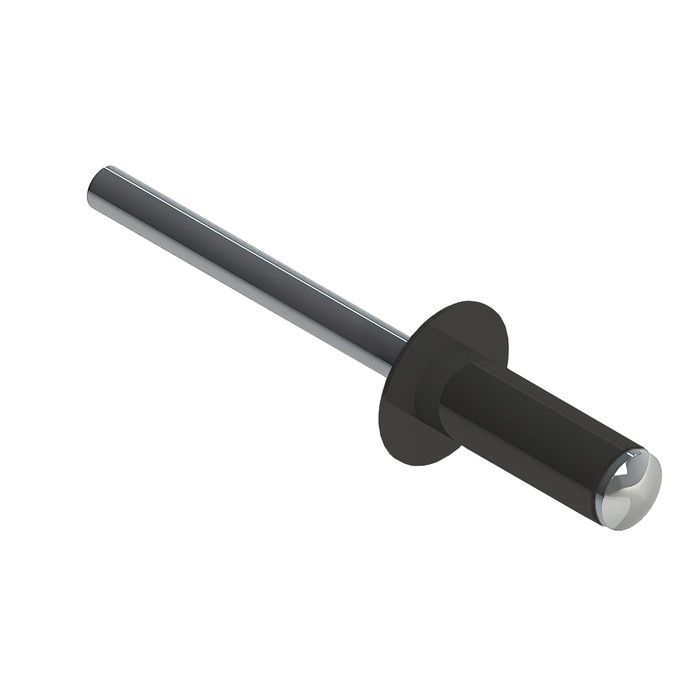 Заклёпка вытяжная Daxmer 4,0х10 RAL 7022 (750шт) сталь/сталь