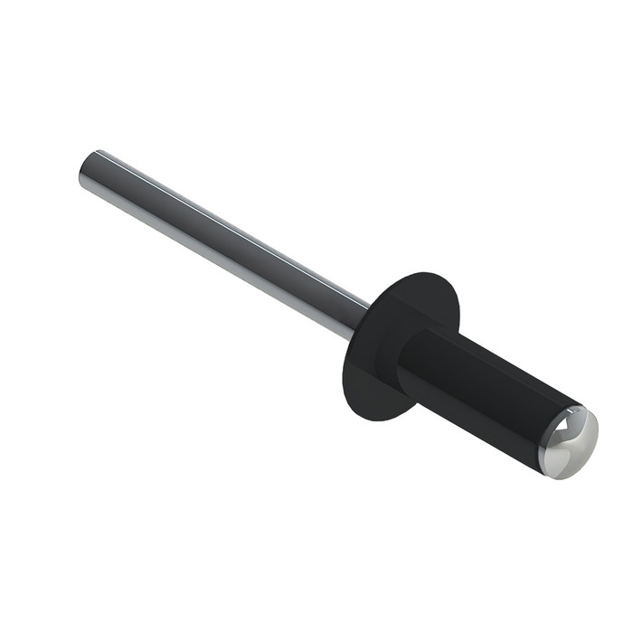 Заклёпка вытяжная Daxmer 4,0х12 RAL 9004 (500шт) нерж/нерж